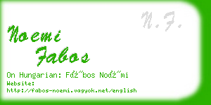 noemi fabos business card